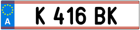 Trailer License Plate